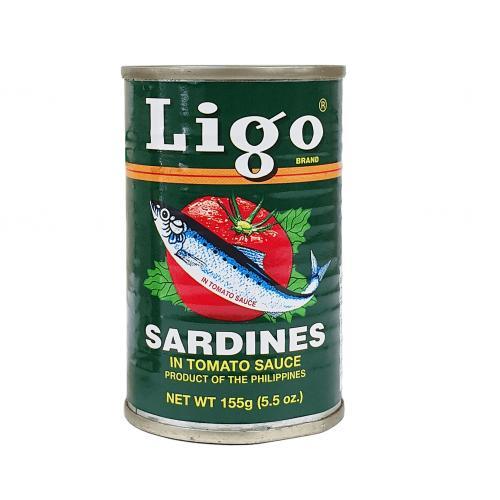 LIGO沙丁鱼番茄汁罐头155克